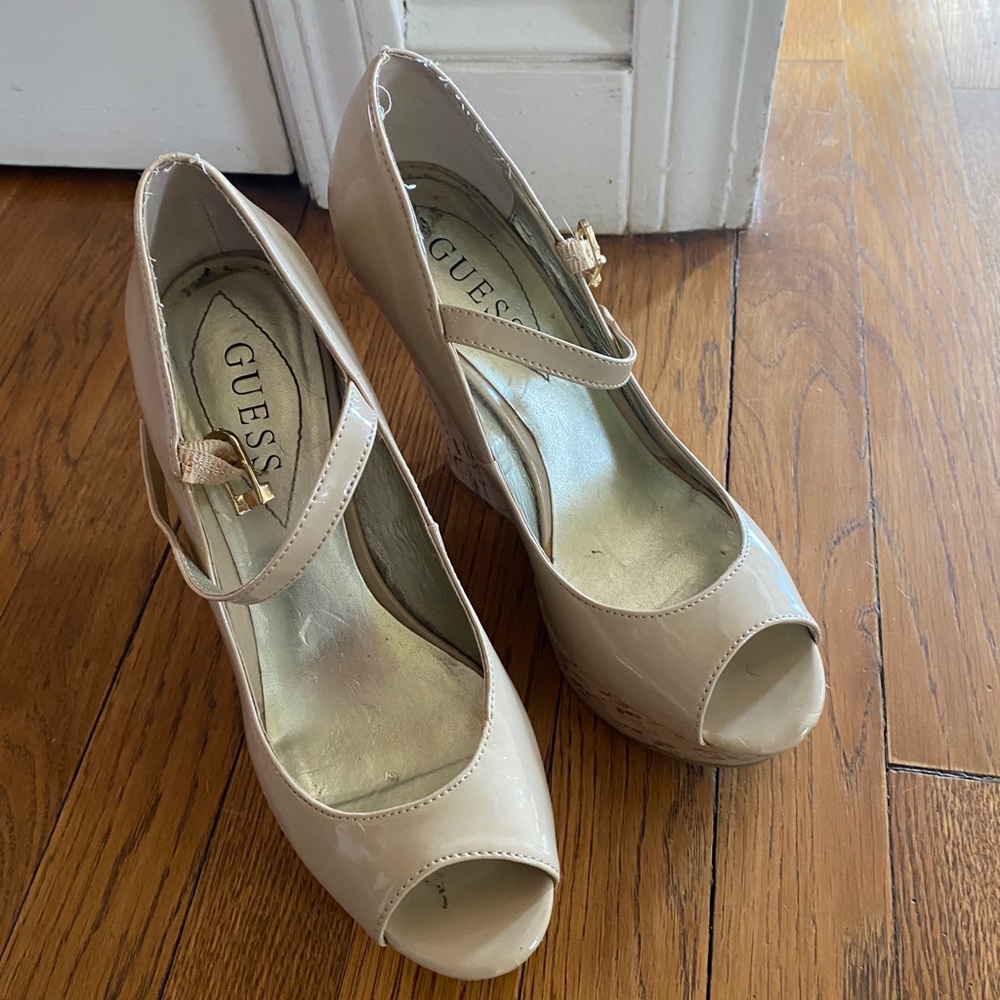 Guess Nude Wedges